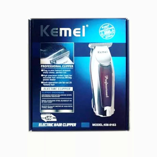 Maquina Acabamento Detalhe Cabelo Barba Sem Fio Kemei 9163