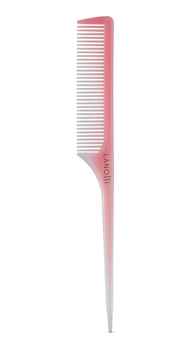 Pente Para Cabelos Dentes Finos Plástico Rosé Ls2000