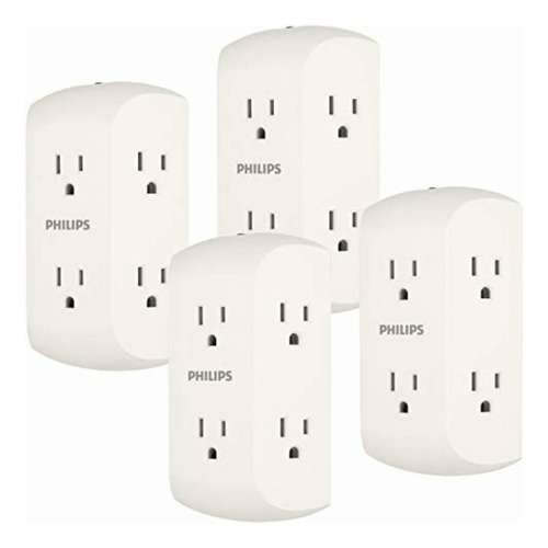 Philips 6-outlet Extender With Resettable Circuit Breaker,