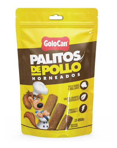 Golocan Palitos De Pollo Horneados P/perros X450g X 6 Paq