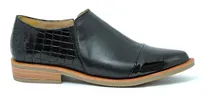 Comprar Zapatos Mocasínes De Mujer De Cuero Chatitas Taco Bajo 