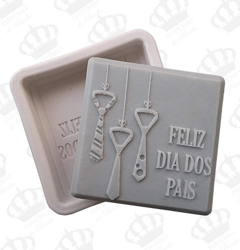 Imagem 7 de 8 de Forma De Silicone Barra Feliz Dia Dos Pais Gravata Ib-406