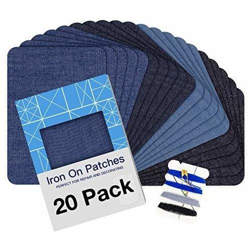 Parches Termoadhesivos Para Reparacion De Ropa De 20 Piezas Variado Liso