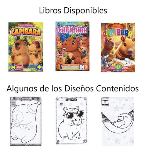 Set Capibara: Útiles Divertidos Para Colorear Y Dibujar