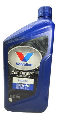 Aceite Valvoline Durablend 10w40 X 1lt Sintetico