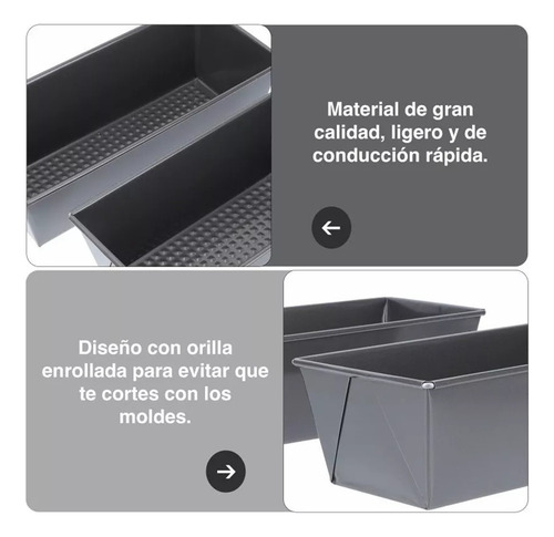 Molde Rectangular Molde Queque Molde Antiadherente 35cm
