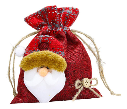 Bolsa De Regalo Con Cordón De Navidad, Envoltura De S Viejo