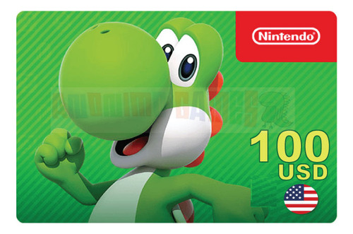 Nintendo Eshop Gift Card 100 Switch 3ds Wii Usa Código 
