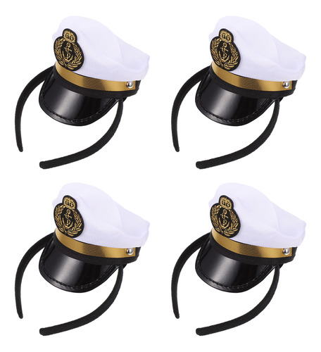 Disfraz Infantil Sailor Hat Hair Hoops, 4 Unidades