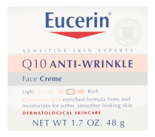 Eucerin Q10 Antiarrugas Piel Sensible Crema 1.7 Oz.