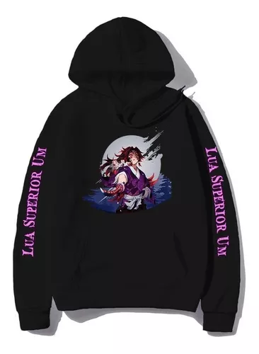 Moletom Blusa Anime Kimetsu No Yaiba Lua Superior 2 Doma 660 em