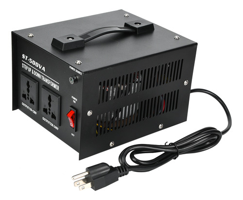 Convertidor De Potencia De 500 W, 2 Enchufes Universales De