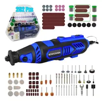 Comprar Mototool Eléctrica Con 252 Accesorios BOWOSHEN Mini Taladro Mototool De Pulido Esmeril 6 Velocidades Diferentes Extensión Flexible Multifuncional