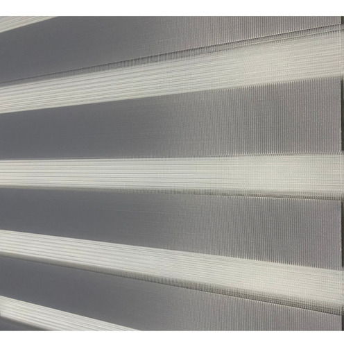 Persiana Rolo Duplo Zebra Sunny Cinza 120 (l) X 160 (a) Cm