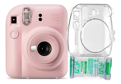 Camara Fujifilm Instax Mini 12 Lila + Estuc Tran+peli X 10