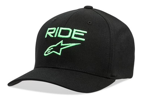 Boné Alpinestars Ride 2.0 Preto Verde Flexfit 2020