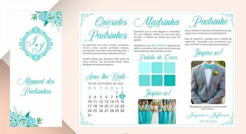 Imagem 4 de 4 de Manual De Padrinhos Ou Damas - 10 Unidades