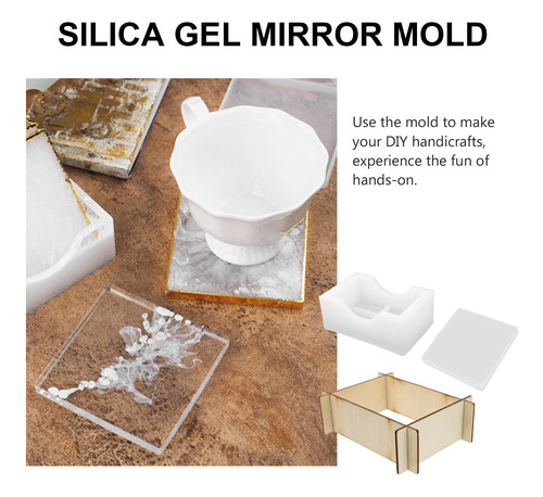 Molde De Silicona Para Posavasos De Resina, 3 Unidades, Mold