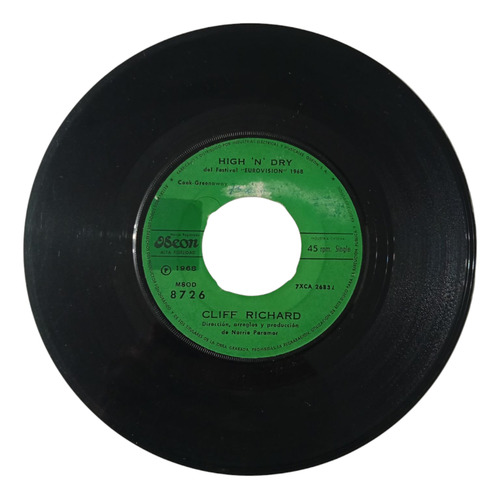 Vinilo Single De Cliff Richard - Felicitaciones( F135 (Usado)