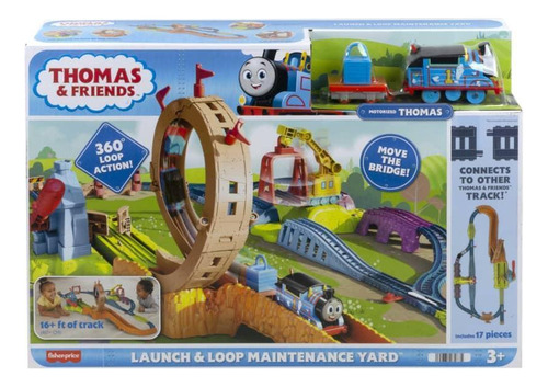 Thomas And Friends Playset Motor Patio Manutenção Hhn25