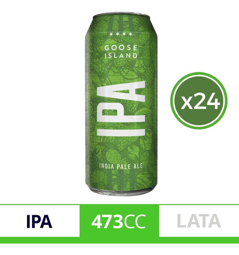 Cerveza Goose Island Ipa 473 Ml Pack X 24 Uni