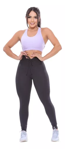 Calça Legging Levanta Bumbum Fitness Com Costura - Multicor