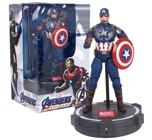 Figuras De Acción Iron Spider/iron Man Legends + Base De Luz