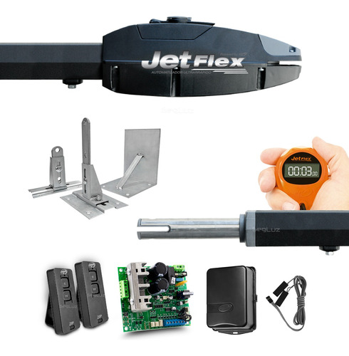 Kit Motor Ppa Pivotante Sk Jetflex 3 Suporte Portão 175kg 3s