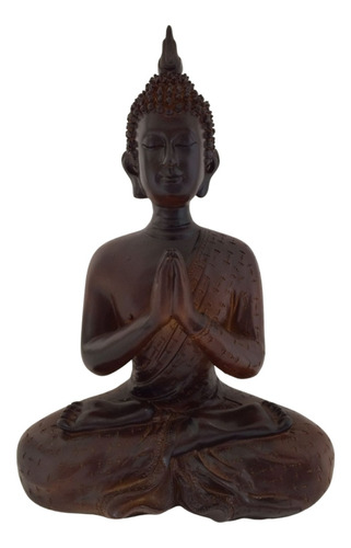 Buda Tailandês Meditando Namaskara Mudra 24 Cm