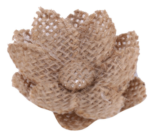 20 Piezas De Arpillera De Yute Hechas A Mano, Flores De Arpi