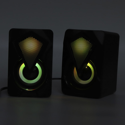 Altavoz Usb Con Cable X2 Multipropósito De 7 Colores Rgb De