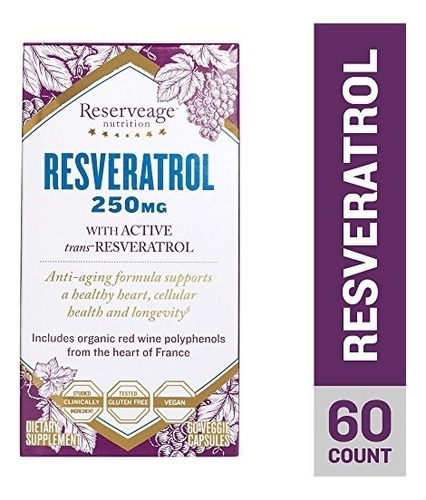 Suplementos Resveratrol 250mg