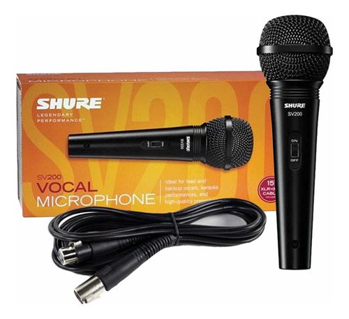 Microfono Shure Sv200 Vocal Cardiode Cable Envio Gratis 