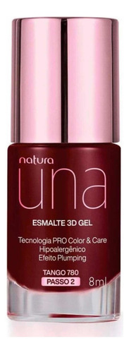 Esmalte 3d Gel Natura Una Vegano Hipoalergenico Color Tango 780