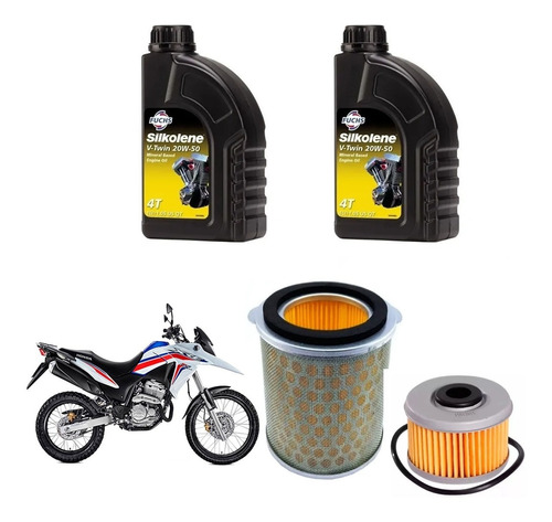 Kit Service Xre 300 Silko 20w50 + Filtro Aceite + Aire Sia+