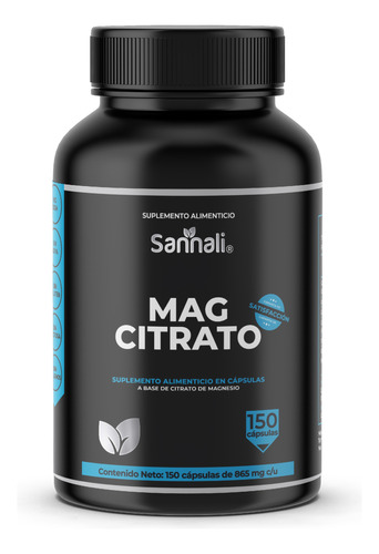 Sannali | Citrato De Magnesio 400 Mg De Magnesio Elemental