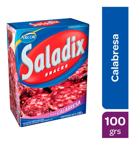 Saladix Sabor Calabresa Snacks X 100 Gr