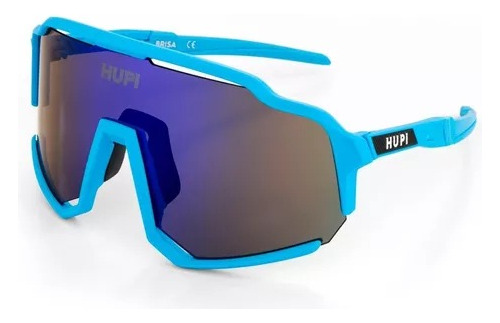 Óculos De Sol Hupi Brisa Azul Espelhado Ciclismo Corrida