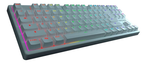 Teclado Com Fio Gamer Kross Strafing Usb Mecânico Ke-kg130 Cor de teclado Branco Idioma Inglês US