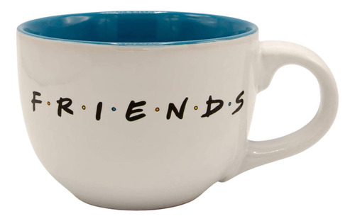 Silver Buffalo Friends Doodle Logo Soup Ceramic Mug, 24 O...