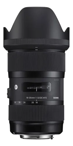 Lente Sigma 18-35 Mm F1.8 Art Dc Hsm Para Canon Con Filtro De 72 Mm
