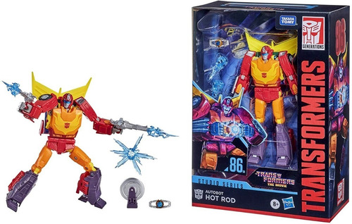 Boneco Transformers Hot Rod Robô Carro 86 Hasbro F0712