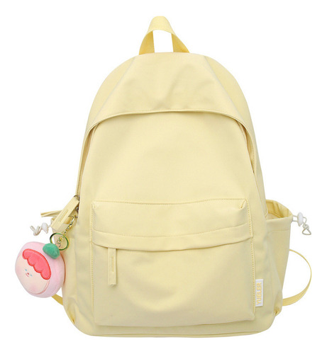 Mochila De Moda Informal Sencilla 2024 Con Colgante