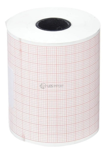 Imagen 1 de 3 de Papel Termosensible Para Ecg 58mm X 25mts Caja X 100 Rollos