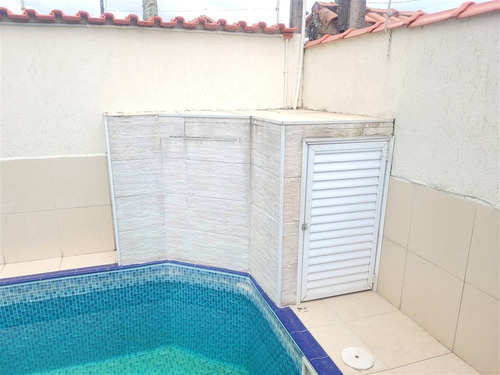 Imagem 5 de 26 de Casa Isolado 4 Dorm Jardim Imperador Praia Grande A Metros Da Praia Com Piscina - Acw816