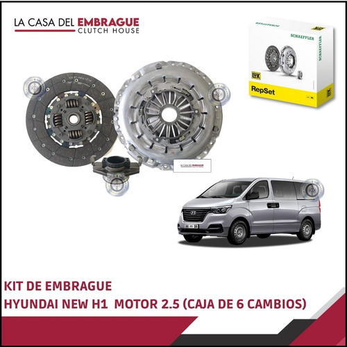 Imagen 1 de 5 de Kit Embrague Hyundai New H1 2.5 Diesel (6 Vel) Original 100%