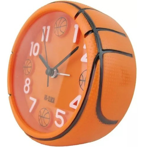 Reloj Mesa Baloncesto Despertador Basket Alarma Decoración