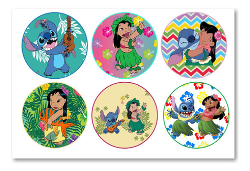 Globos Combo 41 Art De Lilo Y Stitch, Bolsitas, Banderin Surtido Lilo Y Stitch