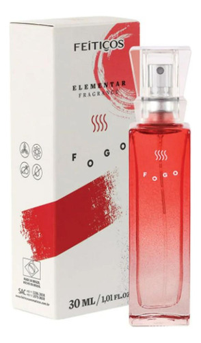 Perfume De Feromonas Elemental Signo Fuego Feiticos 30 Ml