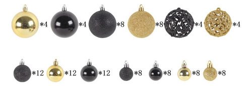 100x Bolas De Navidad Adornos Adornos Navideños Con Cuerda